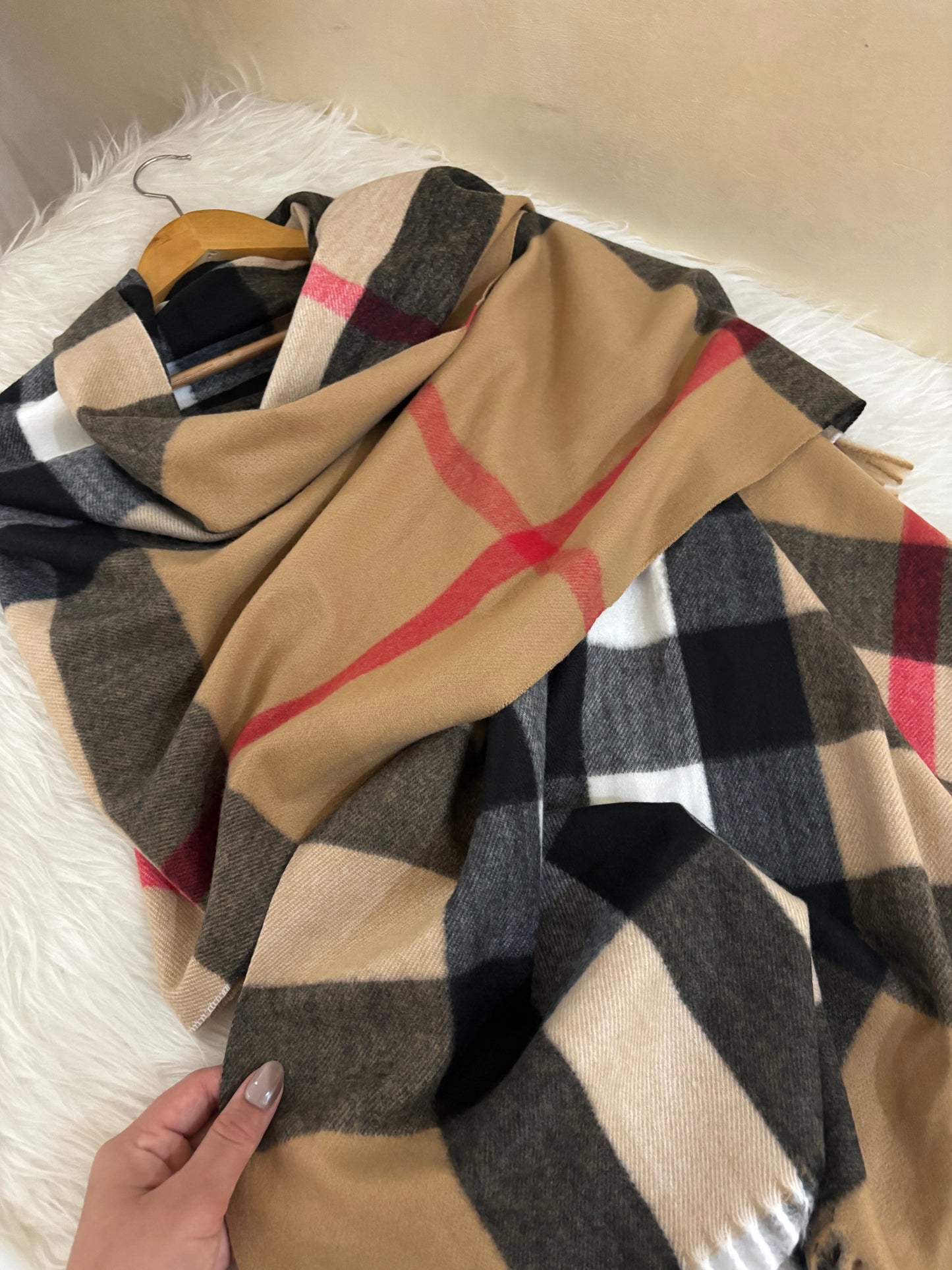 Écharpe Burberry camel
