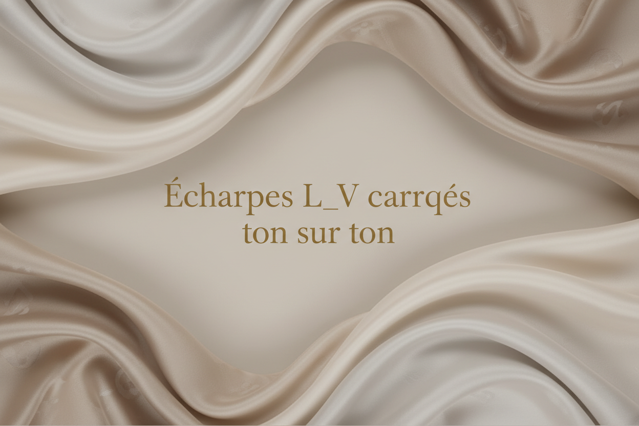 Écharpes L_V carrées ton sur ton