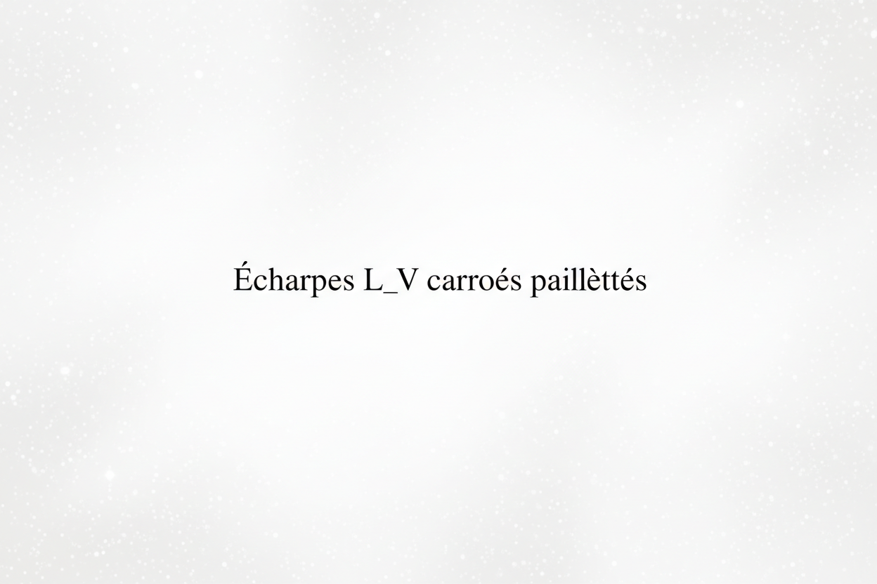 Écharpes L_V carrées pailletées