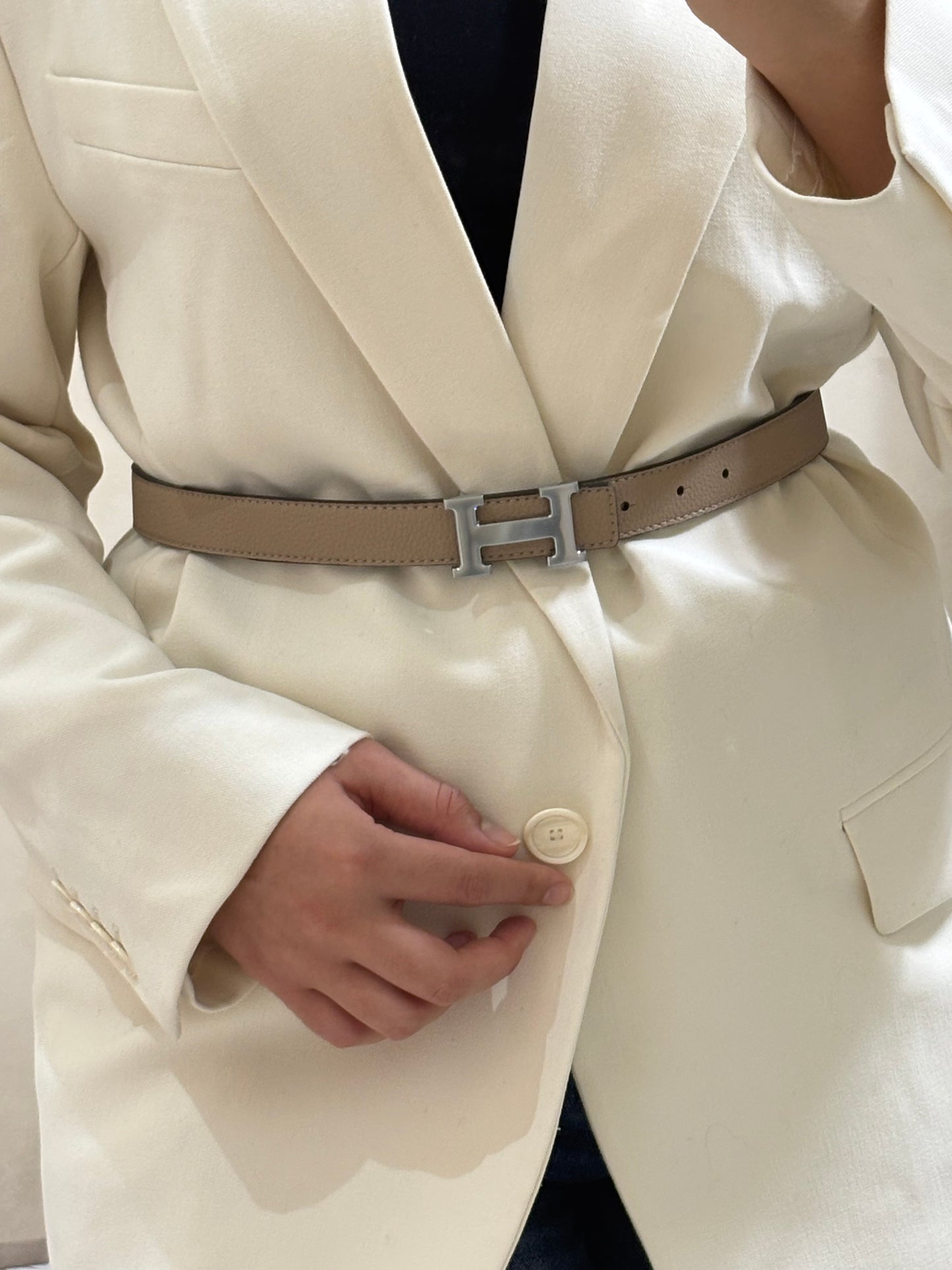 Ceinture H doubles faces