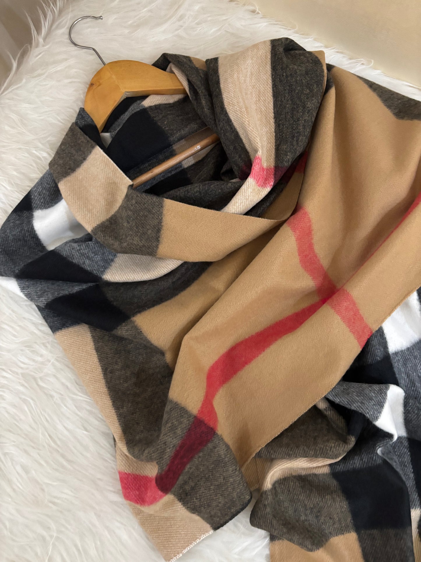 Écharpe Burberry camel