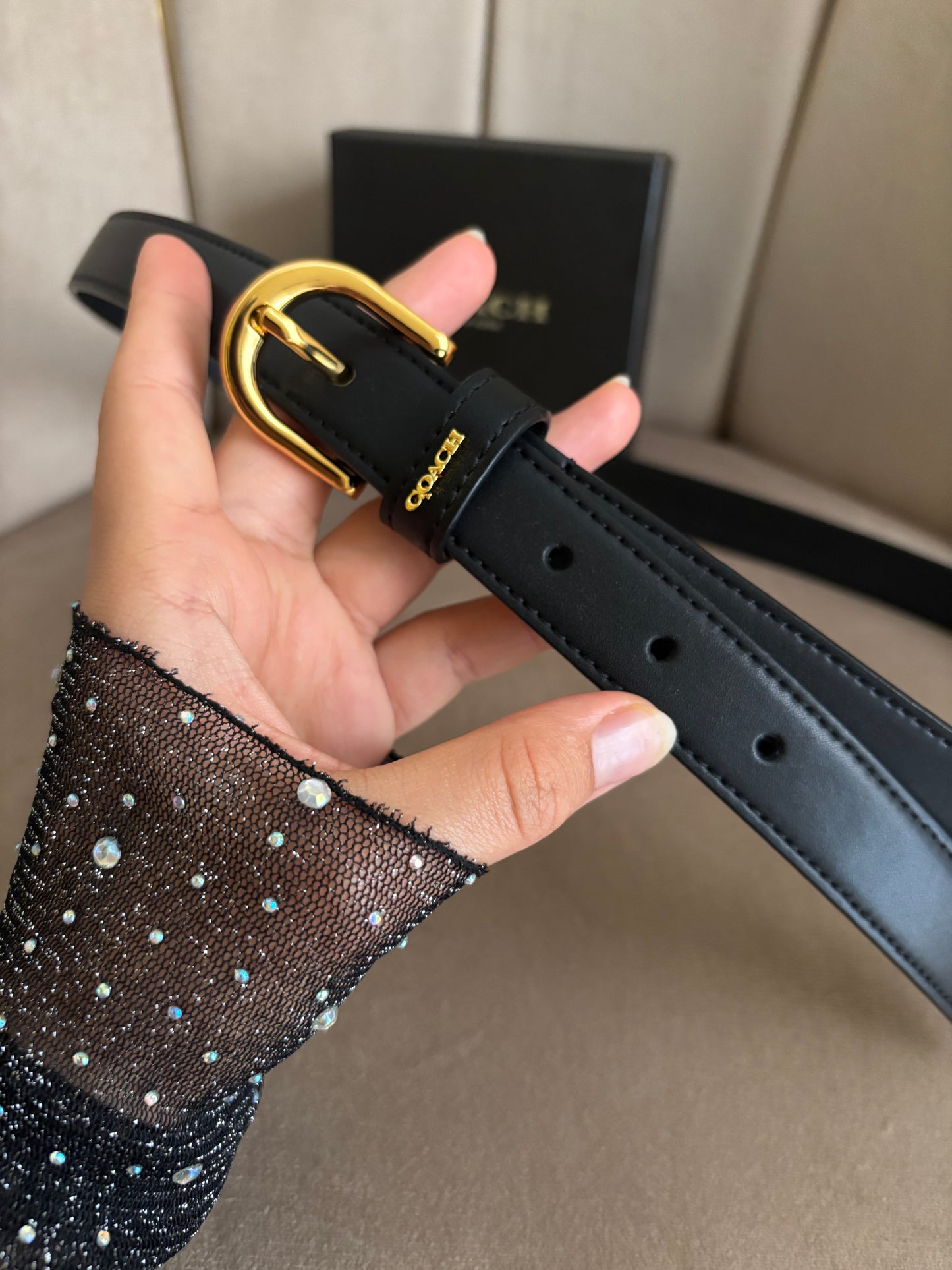 Ceinture C noir