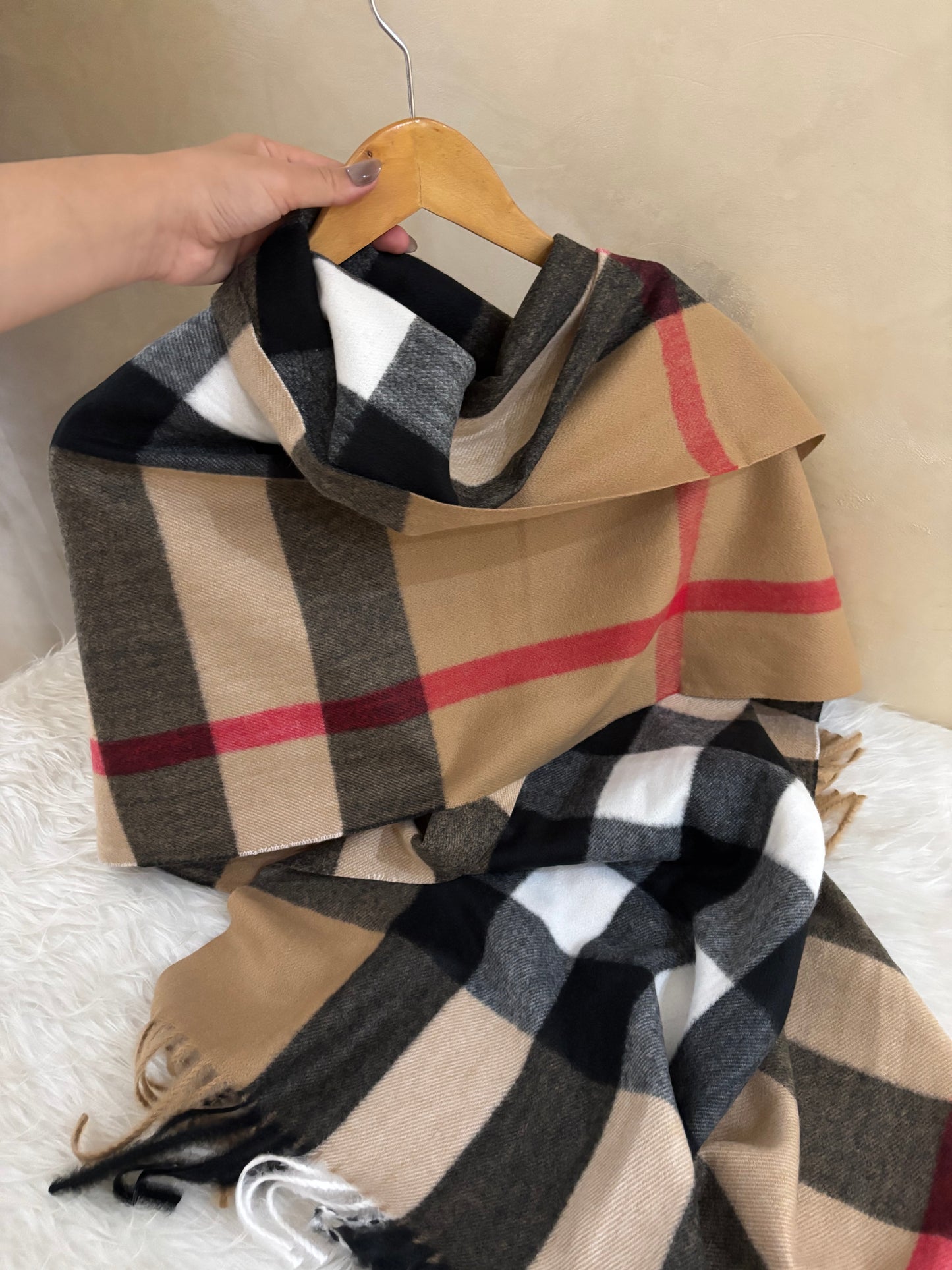 Écharpe Burberry camel