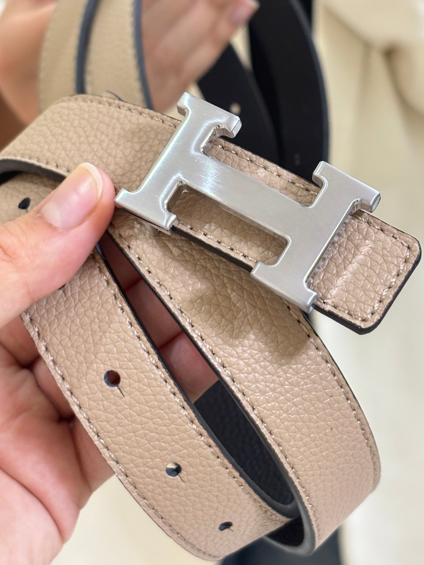 Ceinture H doubles faces