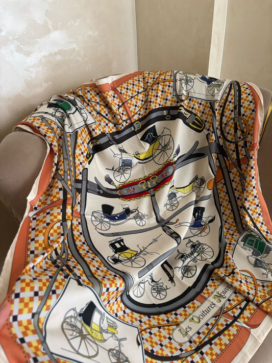 Foulard en soie satinée 020
