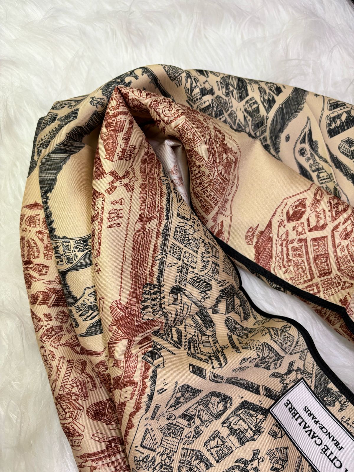 Foulard en soie satinée 014